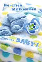 Faltkarte - Baby - Socken