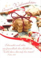 Postkarte - Gesegnete Weihnachten - Kekse