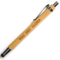 Bambus Kugelschreiber & Touch-Pen "SOLI DEO GLORIA"